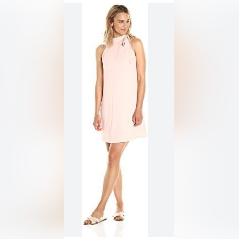 Elegant Pink Sleeveless Dress Paris Sunday Womens Size XL Soft Blush Pink Color.